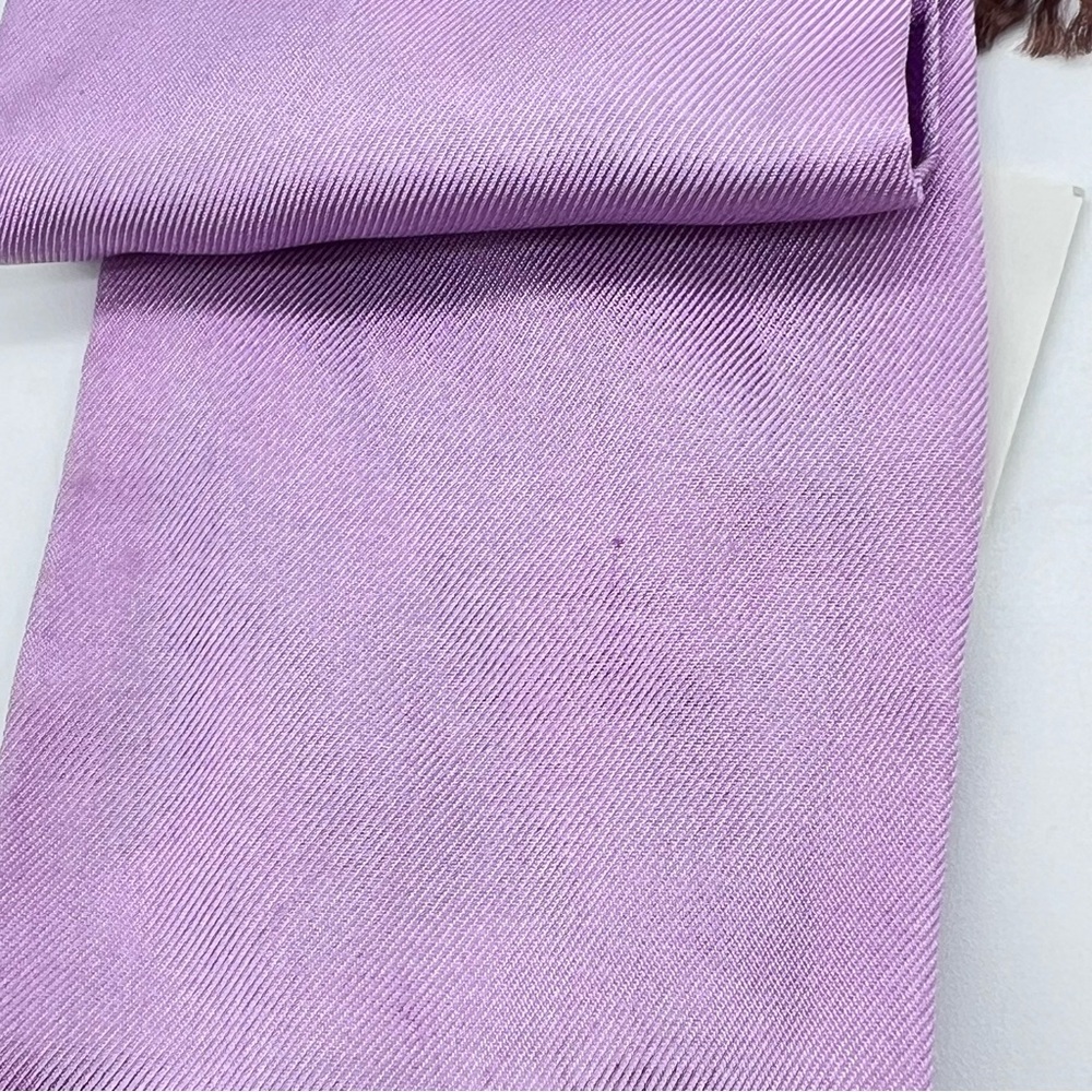 Coach Purple Signature Bag Scarf + Unbranded Crystal High Heel Bag Charm Set NEW - Picture 7 of 16